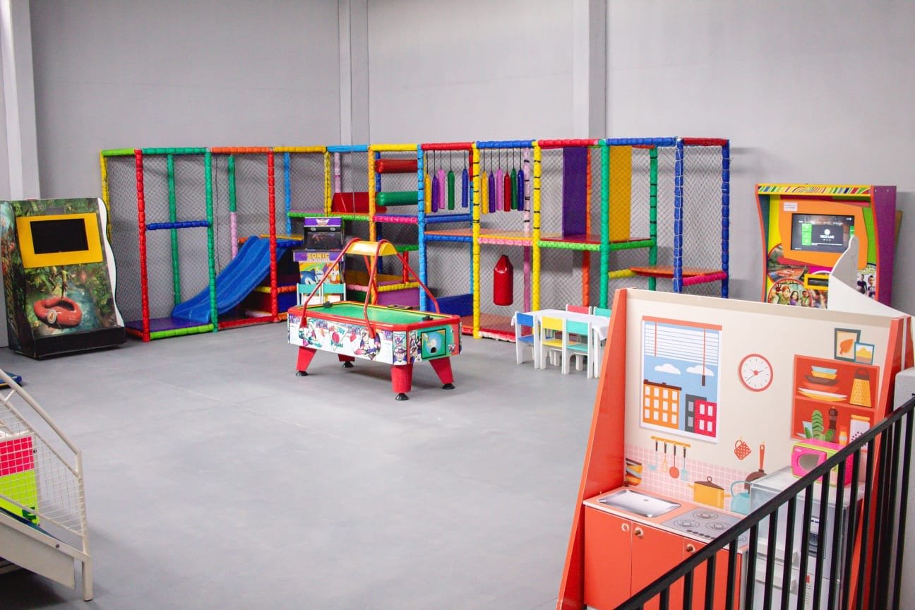 Espaço kids com brinquedos no Espaço Allévive